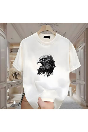 Kartalx Baskılı Siyah Erkek Tshirt