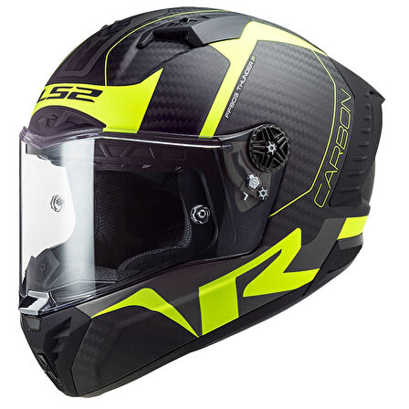 LS2 THUNDER KARBON RACING 1 MAT NEON SARI KASK
