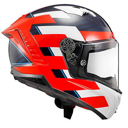 LS2 THUNDER KARBON ALLIANCE KIRMIZI-MAVİ-BEYAZ KASK