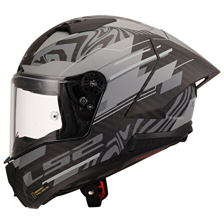 LS2 THUNDER KARBON GP AERO POLAR SİYAH KASK