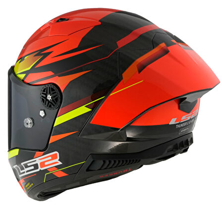 LS2 THUNDER KARBON GP AERO FIRE KIRMIZI-SİYAH KASK