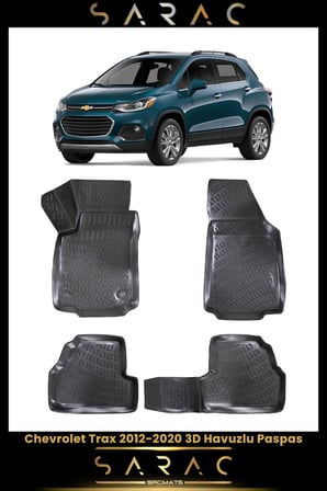 Chevrolet Trax 2014 Model Araca Özel 3d Havuzlu Paspas