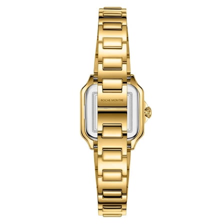 ROCHE MONTRE RML5022-05 SWISS MADE SAFİR CAM YEŞİL KADRAN ALTIN KAPLAMA KARE KADIN KOL SAATİ