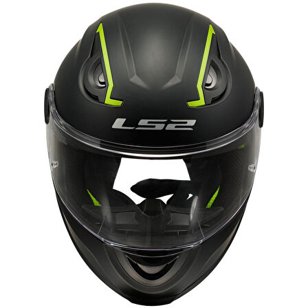 LS2 KID MAT SİYAH ÇOCUK KASK
