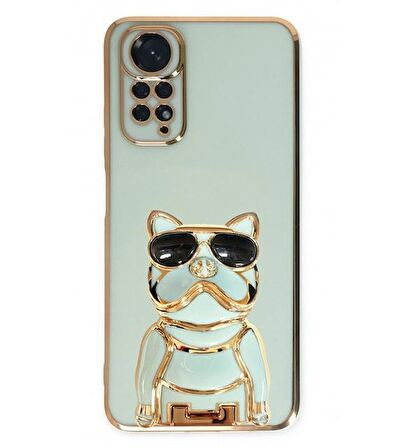 Gpack Xiaomi Redmi Note 11 Pro Kılıf Kamera Korumalı Köpek Desenli Standlı Silikon