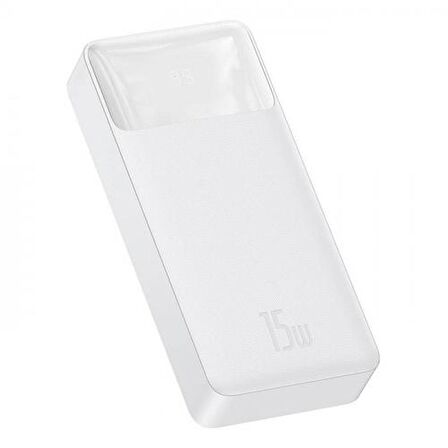 Baseus 15 W 20000 mAh Hızlı Şarj Powerbank Beyaz 