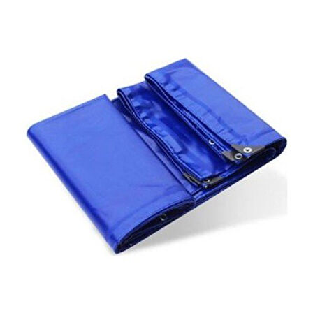POLYESTER mavi BRANDA 2X3 METRE KAPSÜLLÜ 550 GR/M² PVC TENTE VE TIR BRANDASI