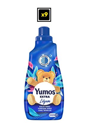 Yumoş Extra Konsantre Çamaşır Yumuşatıcısı Lilyum 1440 ML 60 Yıkama X 9 Adet