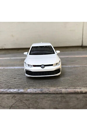 Welly Volkswagen Golf 8 GTI Diecast Metal Araba Model Araba Oyuncak Araba Çek Bırak Araba 12 Cm