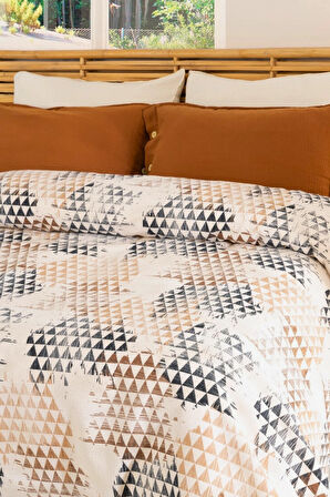 Cozy Nest %100 Doğal Pamuk Tek Kişilik Yatak Örtüsü-Baskılı Pike - 150x220 cm