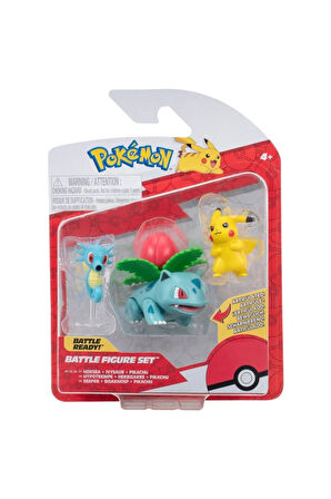 Pokemon Battle Figür Set Pikachu Horsea Ivysaur Pokemon Oyuncak Set