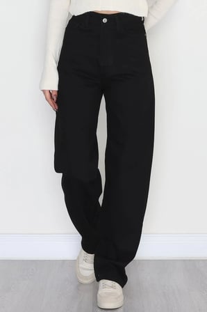Modi Green Tokalı Baggy Kot Pantolon Siyah - 31558.2088.