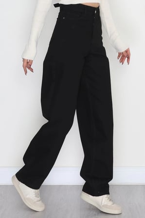 Modi Green Tokalı Baggy Kot Pantolon Siyah - 31558.2088.