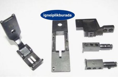 Juki İptalli Mekanik Çift İğne Dikiş Makinesi Takımı (1/8'' 3.2 mm) (LH-3168) (Yan Sanayi)