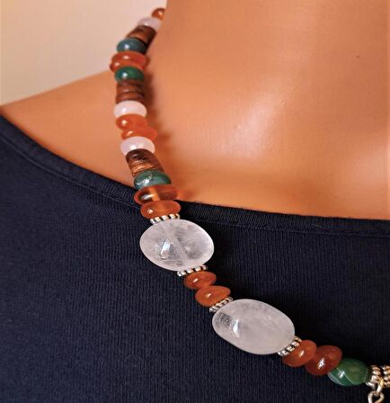 Akik Kehribar Ud Ağacı Kolye Bileklik Seti