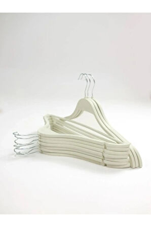 10'lu Siyah, Beyaz, Kahve Plastik Askı Seti – Dayanıklı Kıyafet Askıları, Ev ve Ofis Kullanımı İçin