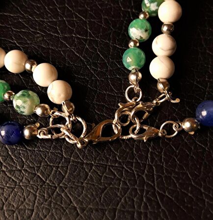 Ayrılabilen Üç Sıralı Kolye - Akik Havlit