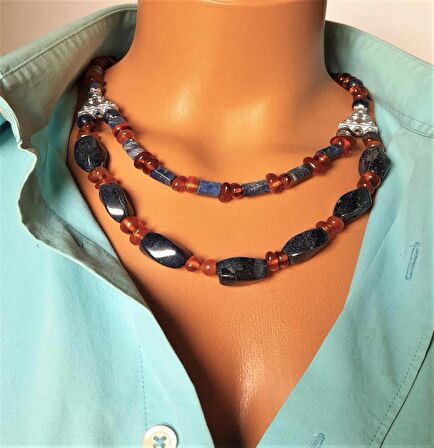 Lapis Kehribar Kolye