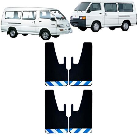 Mitsubishi L300 Mavi-Beyaz Fosforlu 4'lü Paçalık Çamurluk Tozluk MIT0FX00903