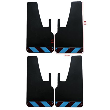 Mitsubishi L300 Bordo-Mavi Fosforlu 4'lü Paçalık Çamurluk Tozluk MIT0FX00904