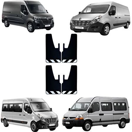 Renault Master Siyah-Beyaz Fosforlu 4'lü Paçalık Çamurluk Tozluk REN0FX03001