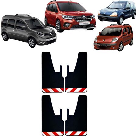 Renault Kangoo Kırmızı-Beyaz Fosforlu 4'lü Paçalık Çamurluk Tozluk REN0FX02702