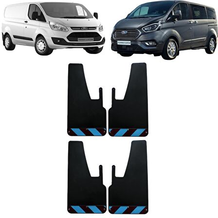 Ford Transit Tourneo Custom Bordo-Mavi Fosforlu 4'lü Paçalık Çamurluk Tozluk FRD0FX02804