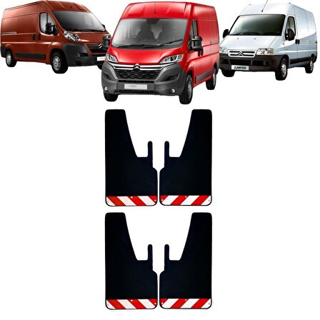 Citröen Jumper Kırmızı-Beyaz Fosforlu 4'lü Paçalık Çamurluk Tozluk CIT0FX01902
