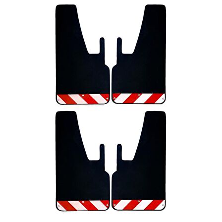 Citröen Jumper Kırmızı-Beyaz Fosforlu 4'lü Paçalık Çamurluk Tozluk CIT0FX01902