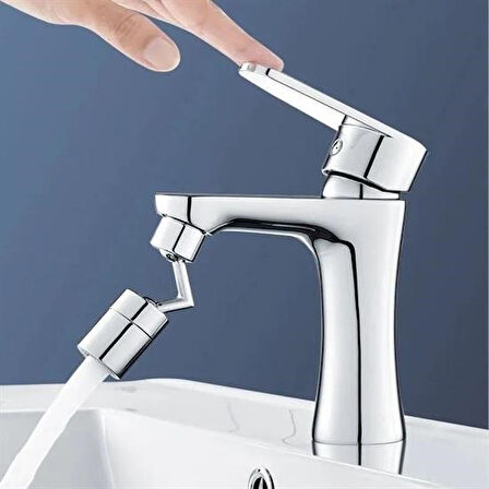 By Nevser®  720 Derece Dönebilen 4 Filtreli Tüm Musluk Tipleri İle Uyumlu Montaj Aparatlı Musluk Başlık