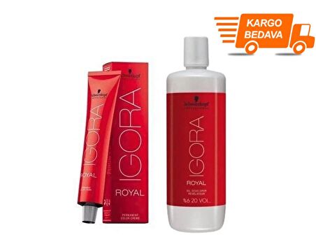 4 Adet Royal 7-57 Kumral-altın Bakır Saç Boyası + 1l Oksidan (orijinal)