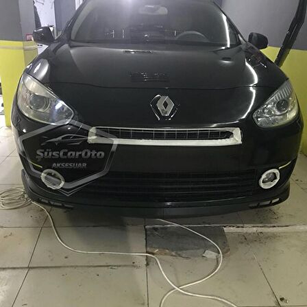 Renault Fluence 2009-2016 Uyumlu Üniversal Laguna Lip Esnek Ön Lip 2 Parça Tampon Altı Dil Karlık Ön Ek