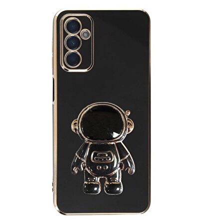 Gpack Samsung Galaxy M14 Kılıf Kamera Korumalı Astronot Desenli Standlı Silikon