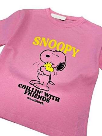 Snoopy Friends Kız Çocuk Tişört