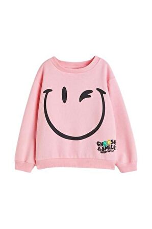 Smile Kız Çocuk Sweatshirt