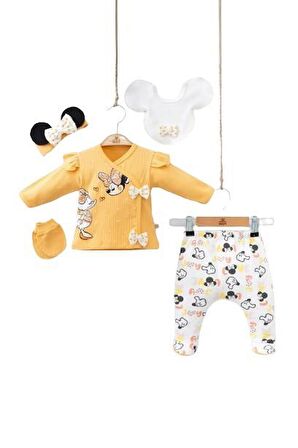 Minnie Kız Bebek Zıbın Set - 5li