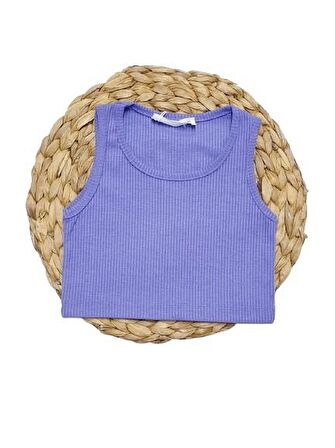 Kız Çocuk Fitilli Crop Atlet