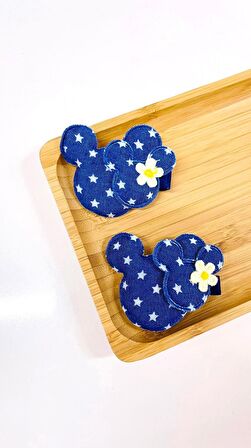 Minnie Kot Desenli Kız Çocuk Toka 4