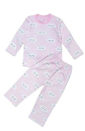 Bulutlu Kız Bebek Pijama Takım