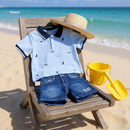 Shipping Kot Şortlu Erkek Çocuk Takım