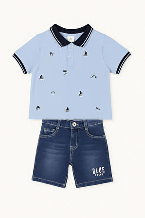 Shipping Kot Şortlu Erkek Çocuk Takım