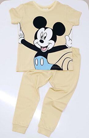 Mickey Çocuk Pijama Takımı