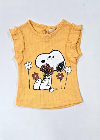 Snoopy Kız Bebek Şortlu Takım