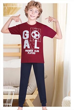 Gool Kısa Kollu Erkek Çocuk Pijama Takım