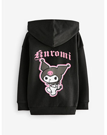 Kuromi Kız Çocuk Fermuarlı Sweatshirt