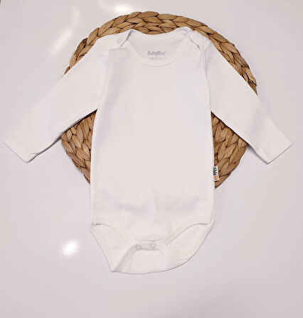Düz Uzun Kollu Kız Bebek Çıtçıtlı Body (BabyToo)