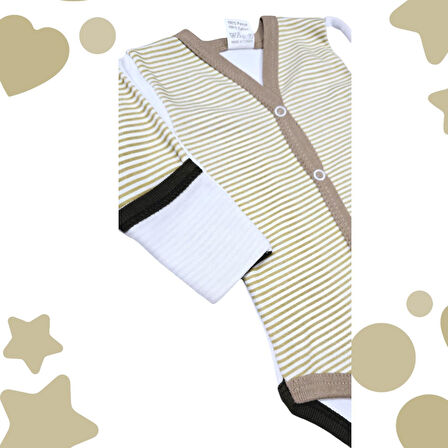 Önden Çıtçıtlı Kız Bebek Çıtçıtlı Body Zıbın