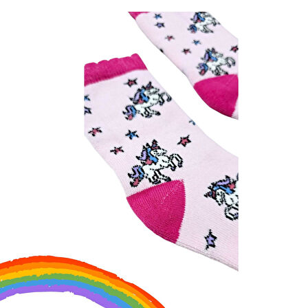 Unicorn Kız Çocuk Havlu Çorap