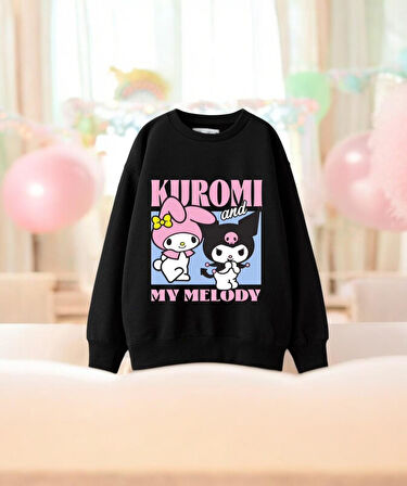 Kuromi Kız Çocuk Sweatshirt