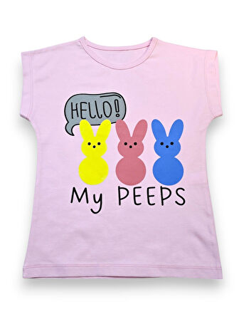 Tavşan Desenli Kız Çocuk Taytlı Takım